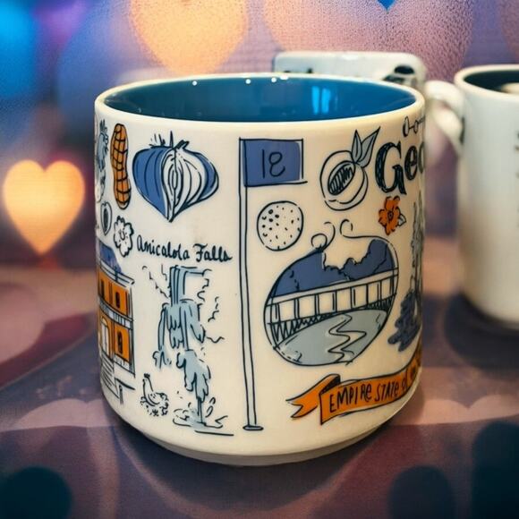 Starbucks GEORGIA Been There Series Collector BTS Coffee Mug Blue EUC - Picture 3 of 7